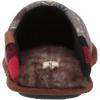 Dearfoams womens Alpine Print Family Mood Bear Scuff(Cozy Bear)