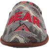 Dearfoams womens Alpine Print Family Mood Bear Scuff(Grumpy Bear)