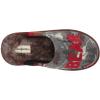 Dearfoams womens Alpine Print Family Mood Bear Scuff(Grumpy Bear)