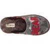 Dearfoams womens Alpine Print Family Mood Bear Scuff(Honey Bear)