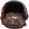 Dearfoams womens Alpine Print Family Mood Bear Scuff(Honey Bear)