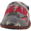 Dearfoams womens Alpine Print Family Mood Bear Scuff(Sleepy Bear)