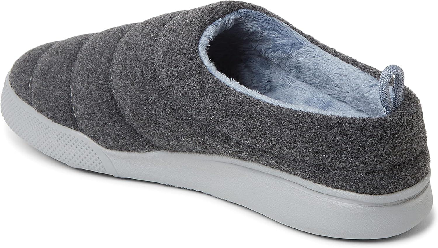 imageDearfoams Womens Kendra Sport Lounge Memory Foam ClogDark Heather Grey Fleece