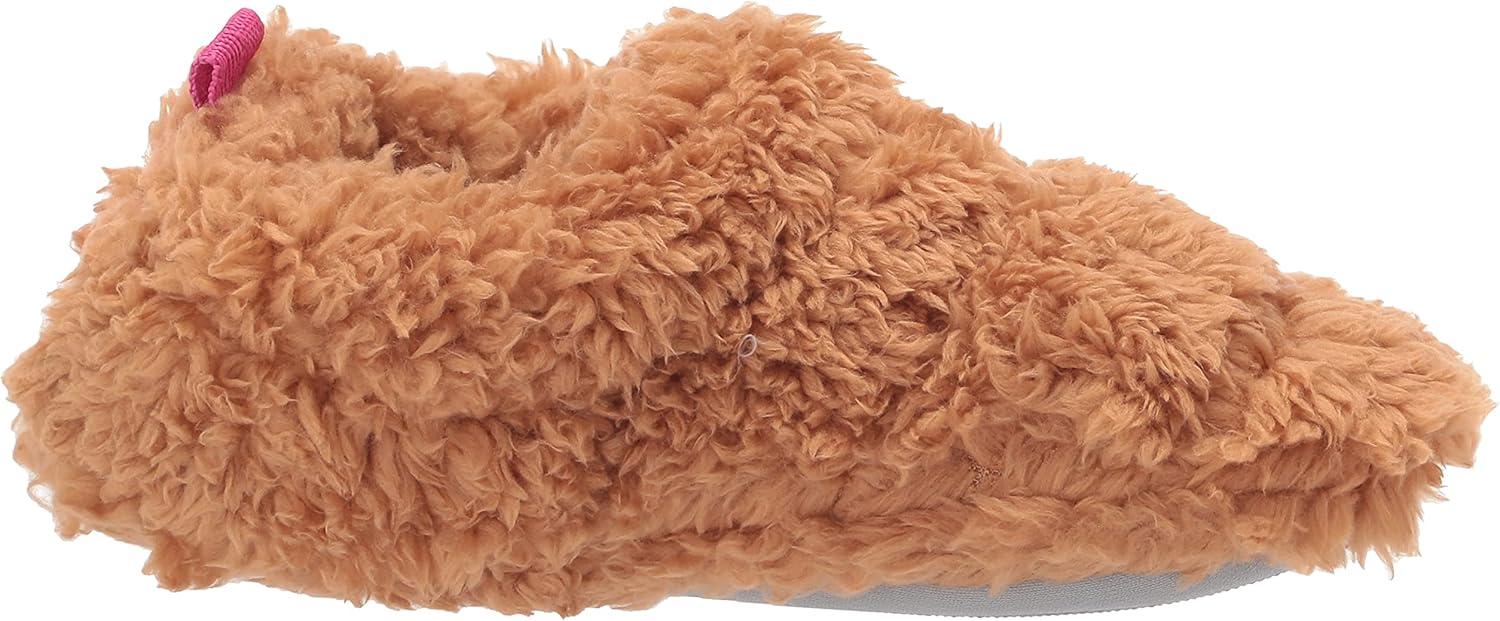 imageDearfoams Womens Kenna Fluffy Teddy Closed Back SlipperWhiskey