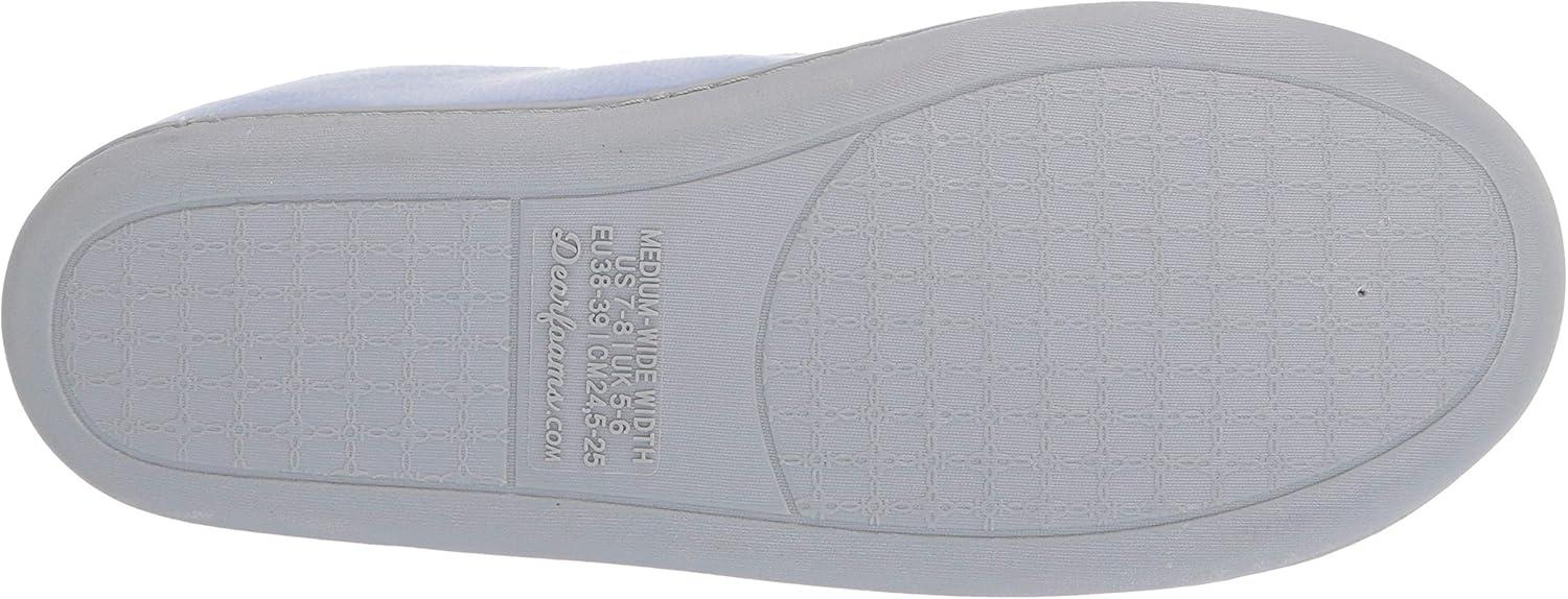 imageDearfoams Womens Rebecca Soft Memory Foam Lightweight House Shoes Cozy Loafer with Warm Lining and Wide Widths SlipperEventide