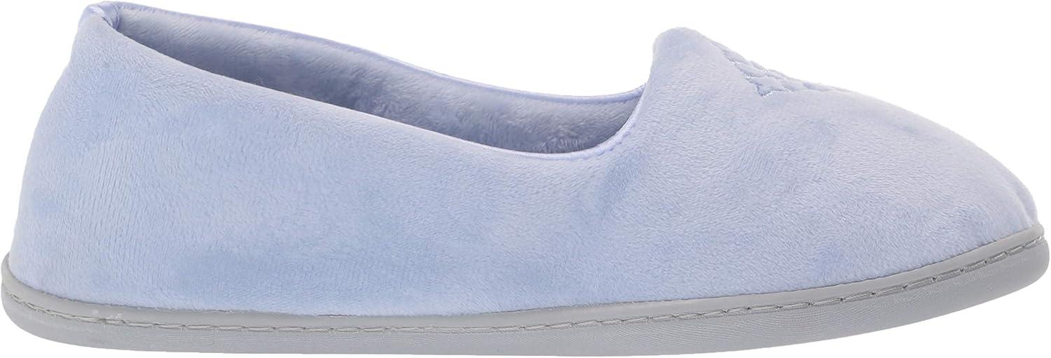 imageDearfoams Womens Rebecca Soft Memory Foam Lightweight House Shoes Cozy Loafer with Warm Lining and Wide Widths SlipperEventide