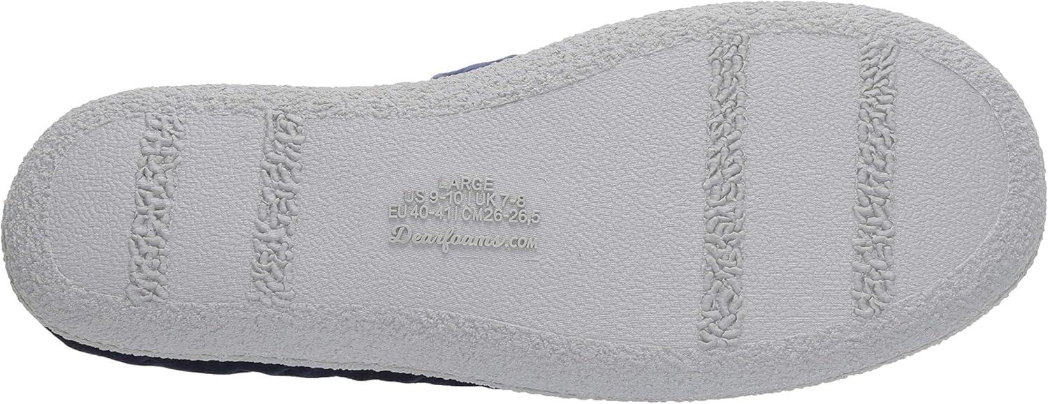 imageDearfoams Womens Textured Knit CL SlipperPeacoat