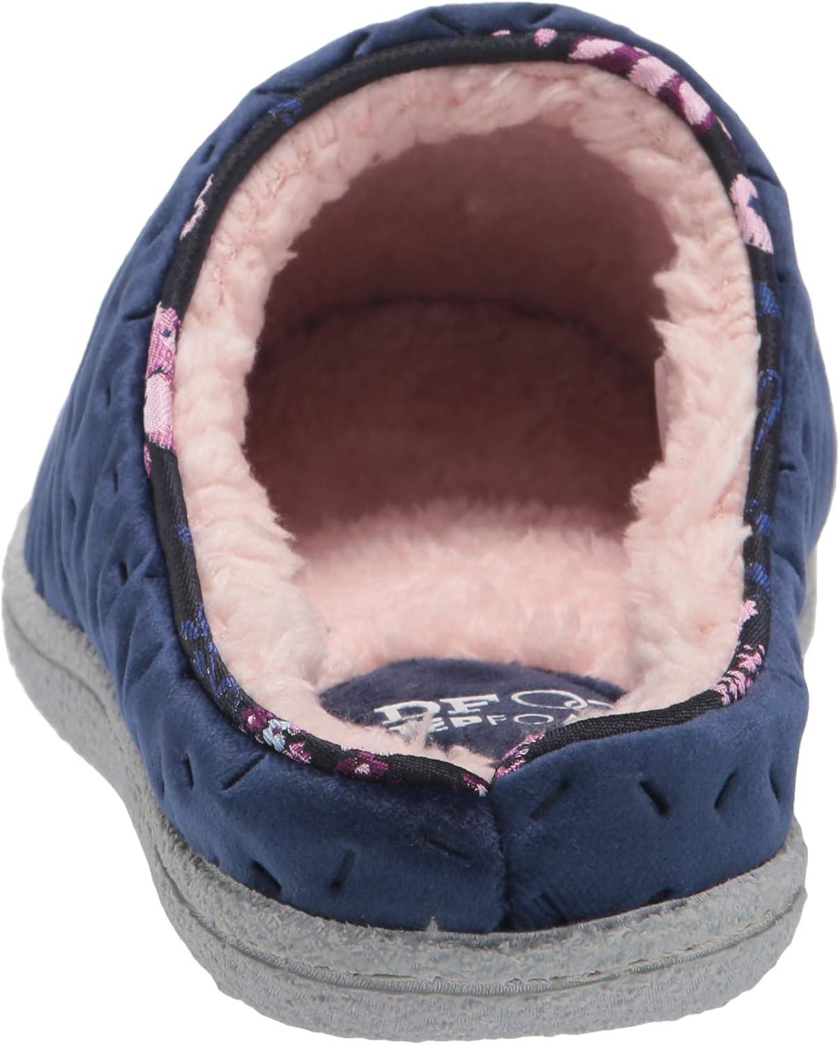 imageDearfoams Womens Textured Knit CL SlipperPeacoat