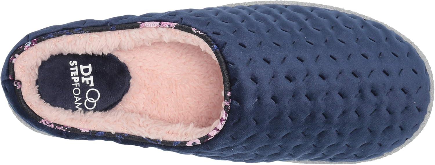imageDearfoams Womens Textured Knit CL SlipperPeacoat