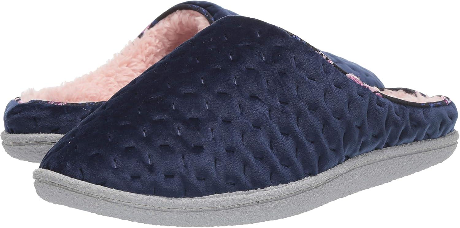 imageDearfoams Womens Textured Knit CL SlipperPeacoat