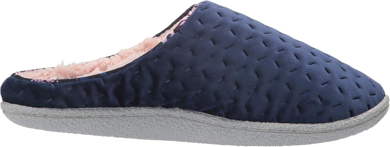 imageDearfoams Womens Textured Knit CL SlipperPeacoat