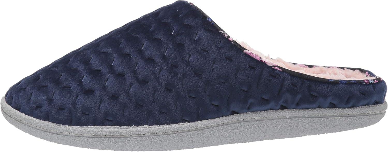 imageDearfoams Womens Textured Knit CL SlipperPeacoat