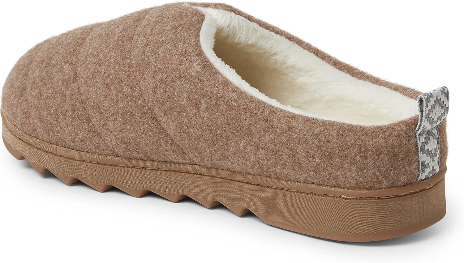 imageDearfoams womens Nadine Wool Blend Clog SlipperChestnut