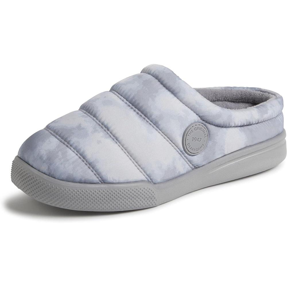 imageDearfoams Womens Kendra Sport Lounge Memory Foam ClogSleet Nylon