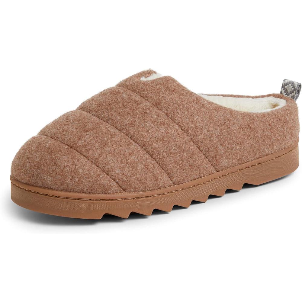 imageDearfoams womens Nadine Wool Blend Clog SlipperChestnut