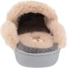 Dearfoams Women’s Erin Quilted Microwool Scuff Slipper(Dark Heather Grey)