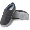 Dearfoams Women’s Kendra Sport Lounge Memory Foam Clog(Dark Heather Grey Fleece)