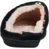 Dearfoams Women’s Textured Knit CL Slipper(Black)