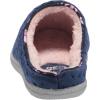 Dearfoams Women’s Textured Knit CL Slipper(Peacoat)