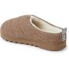 Dearfoams womens Nadine Wool Blend Clog Slipper(Chestnut)