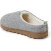 Dearfoams womens Nadine Wool Blend Clog Slipper(Light Heather Grey)