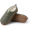 Dearfoams womens Nadine Wool Blend Clog Slipper(Moss)