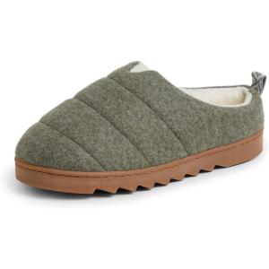 Dearfoams womens Nadine Wool Blend Clog Slipper(Moss)