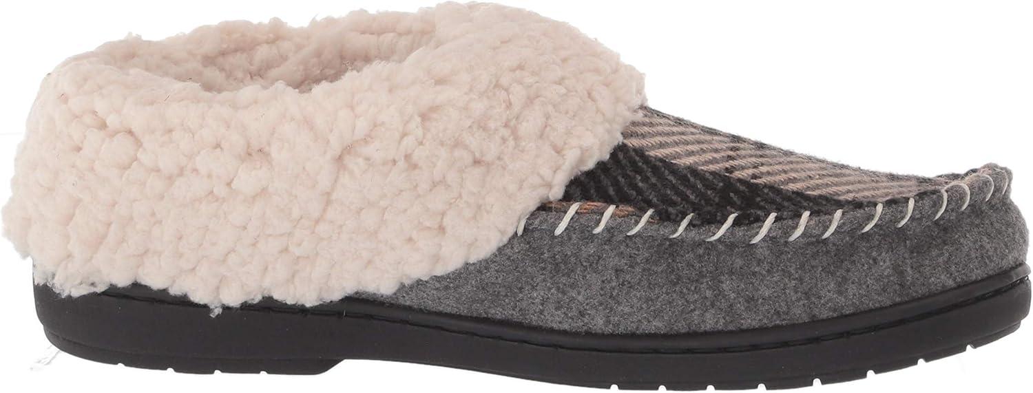 imageDearfoams Womens Elaine Blanket Plaid Moc Toe Clog SlipperExcalibur