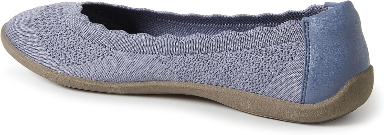 imageDearfoams Womens Lightweight Washable Comfort Misty Ballet FlatsFlintstone