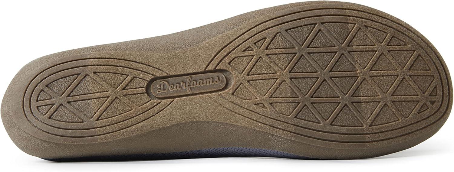 imageDearfoams Womens Lightweight Washable Comfort Misty Ballet FlatsFlintstone