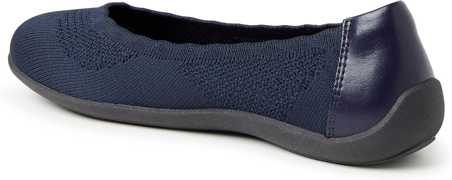 imageDearfoams Womens Lightweight Washable Comfort Misty Ballet FlatsPeacoat