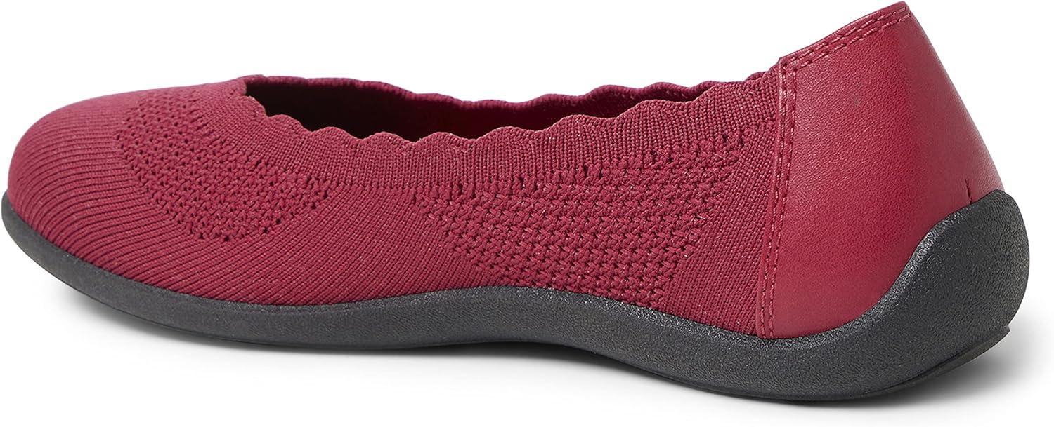 imageDearfoams Womens Lightweight Washable Comfort Misty Ballet FlatsVenetian Red