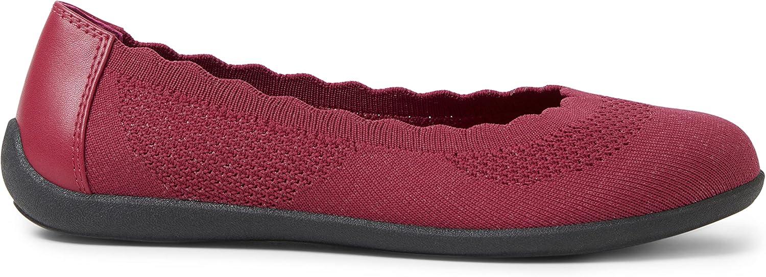 imageDearfoams Womens Lightweight Washable Comfort Misty Ballet FlatsVenetian Red