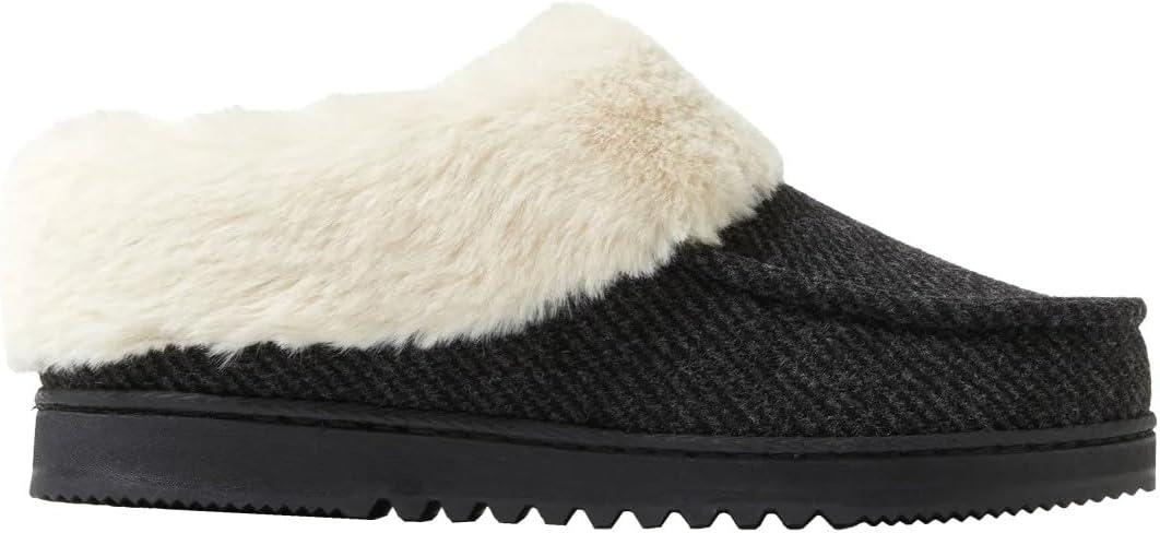 imageDearfoams Womens Memory Foam SlippersBlack