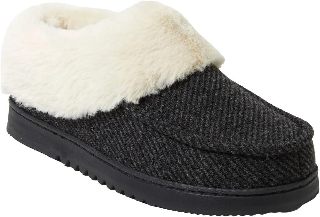 imageDearfoams Womens Memory Foam SlippersBlack