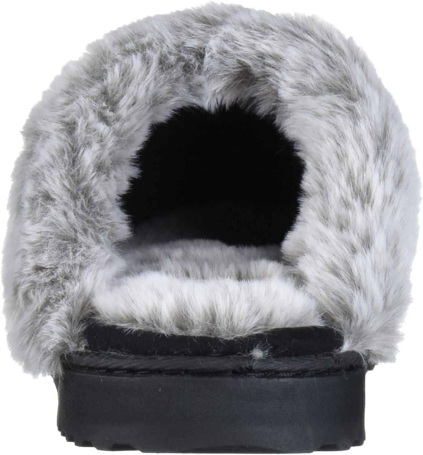 imageDearfoams womens Allison Fairisle Or Solid Chenille Knit ScuffBlack