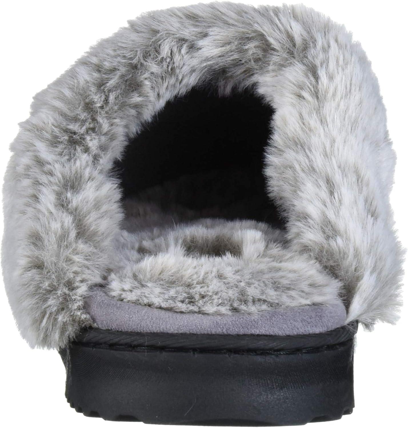imageDearfoams womens Allison Fairisle Or Solid Chenille Knit ScuffGrey