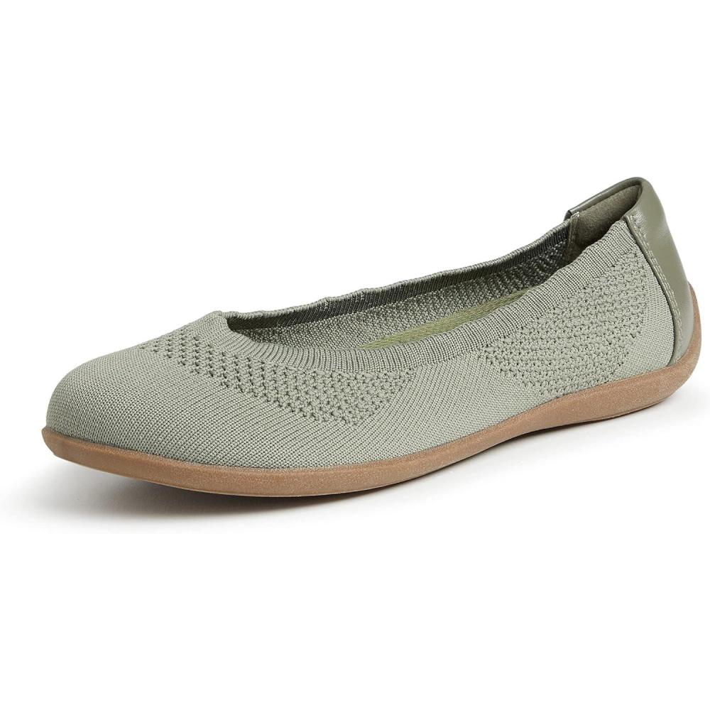 imageDearfoams Womens Lightweight Washable Comfort Misty Ballet FlatsMoss