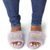 Dearfoams Women’s Bride and Bridesmaid Gifts I Do Crew Slippers for Wedding and Bachelorette Party, “I Do Crew” Lavender, Large