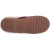 Dearfoams Women’s Elaine Blanket Plaid Moc Toe Clog Slipper(Aubergine)