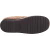 Dearfoams Women’s Elaine Blanket Plaid Moc Toe Clog Slipper(Latte)
