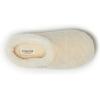 Dearfoams Women’s Fireside Maryboro Plush Shearling Wrapped Platform Clog Slipper(Natural)