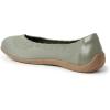 Dearfoams Women’s Lightweight Washable Comfort Misty Ballet Flats(Moss)