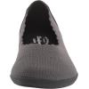 Dearfoams Women’s Lightweight Washable Comfort Misty Ballet Flats(Pavement)