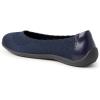Dearfoams Women’s Lightweight Washable Comfort Misty Ballet Flats(Peacoat)