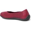 Dearfoams Women’s Lightweight Washable Comfort Misty Ballet Flats(Venetian Red)