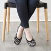 Dearfoams Women’s Lightweight Washable Comfort Misty Ballet Flats(Zebra)