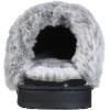 Dearfoams womens Allison Fairisle Or Solid Chenille Knit Scuff(Black)