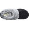 Dearfoams womens Allison Fairisle Or Solid Chenille Knit Scuff(Black)