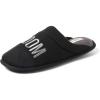 Dearfoams mens Groom & Groomsmen Giftable Wedding Day Scuff(“Groom” Black)